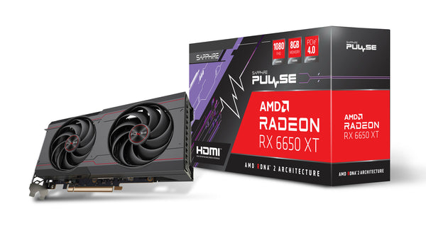 Sapphire PULSE - AMD 8 GB GDDR6 Radeon RX 6650 XT graphics card - Clove  Technology