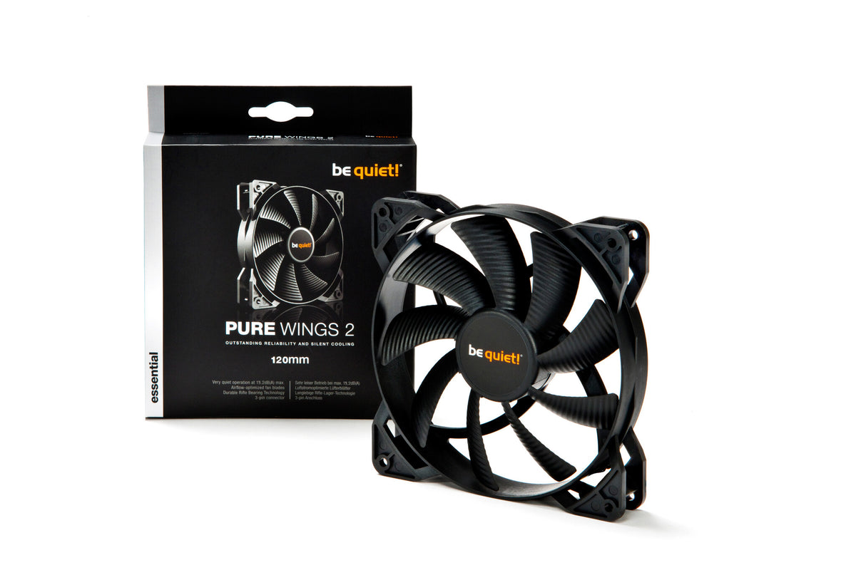 be quiet! PURE WINGS 2 - Computer Case Fan in Black - 120mm