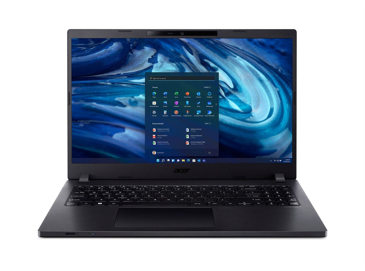 Acer TravelMate P2 TMP215-54 i5-1235U Notebook 39.6 cm (15.6&quot;) Full HD Intel Core i5 8 GB DDR4-SDRAM 256 GB SSD Wi-Fi 6 (802.11ax) Windows 10 Pro Black