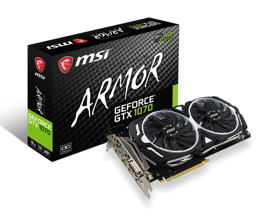 MSI ARMOR OC - NVIDIA 8 GB GDDR5 GeForce GTX 1070 graphics card