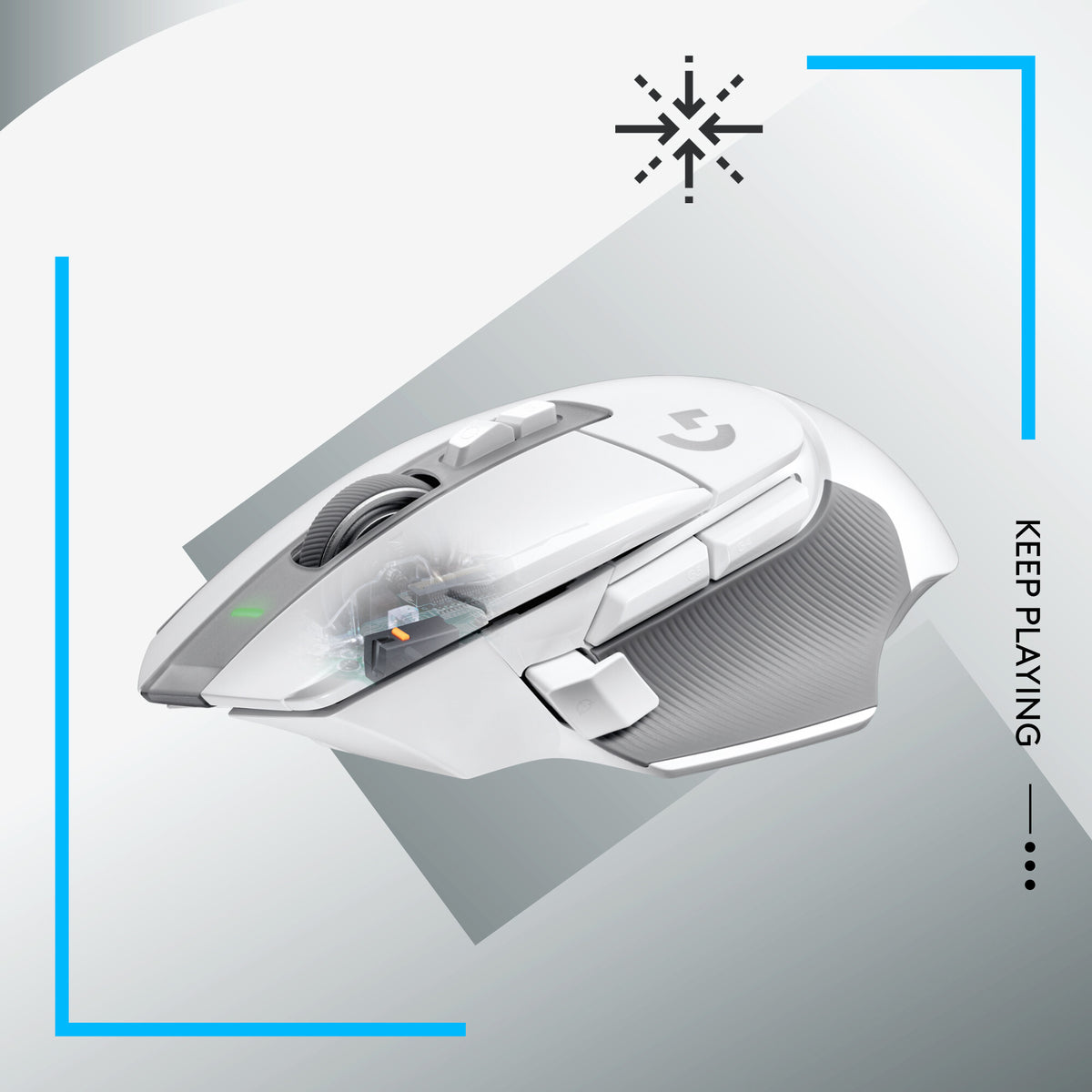 Logitech G - G502 X LIGHTSPEED Wireless Gaming Mouse in White - 25,600 DPI