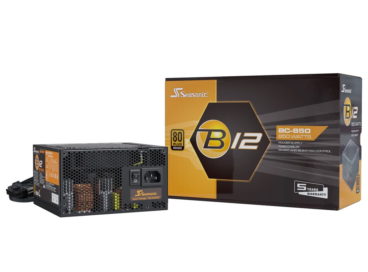 Seasonic B12 BC - 850W 80+ Bronze Non-Modular Power Supply Unit