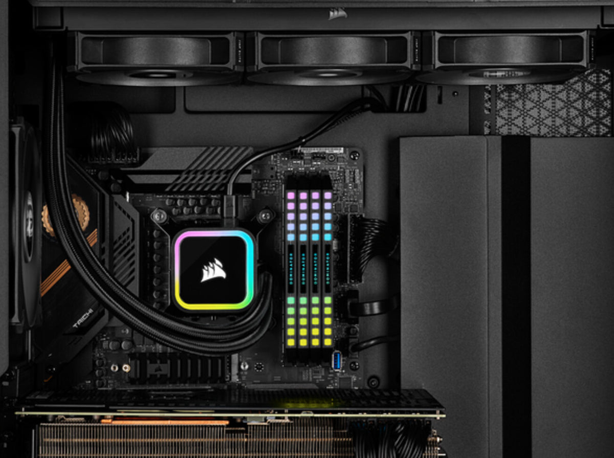 Corsair iCUE H100i RGB ELITE - All-in-one Liquid Processor Cooler in Black - 240mm