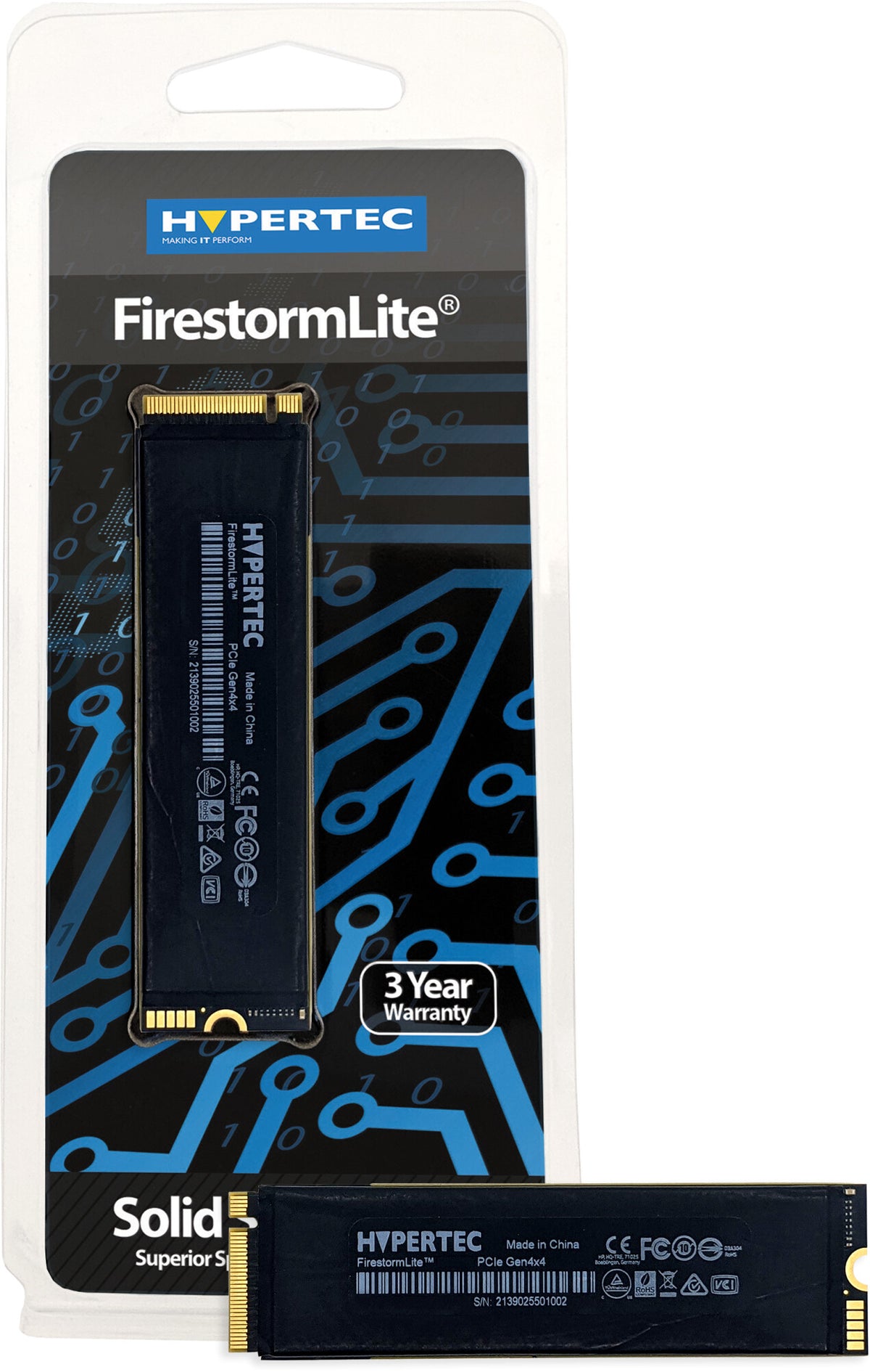 Hypertec FirestormLite - PCI Express NVMe M.2 SSD - 512 GB