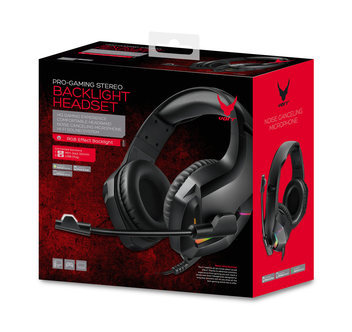 Varr Pro RGB Gaming - 3.5mm Wired Headset