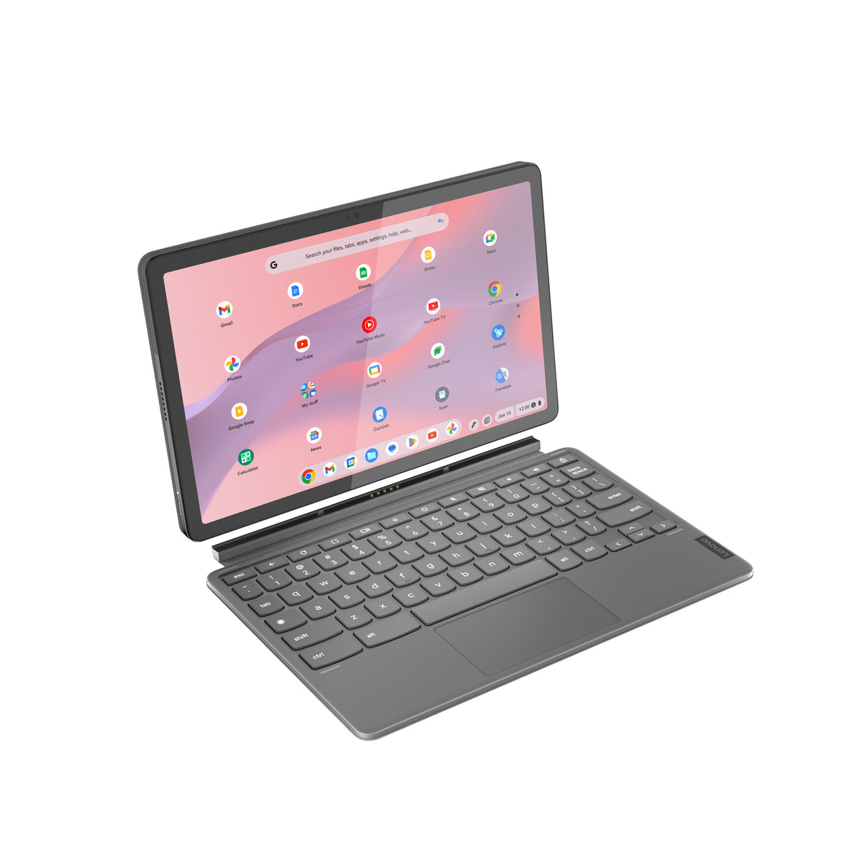 Lenovo IdeaPad Duet 3 Chromebook - 27.8 cm (10.9&quot;) - Touchscreen - Qualcomm Snapdragon 7c Gen 2 - 8 GB LPDDR4x-SDRAM - 128 GB eMMC - Wi-Fi 5 - ChromeOS - Grey