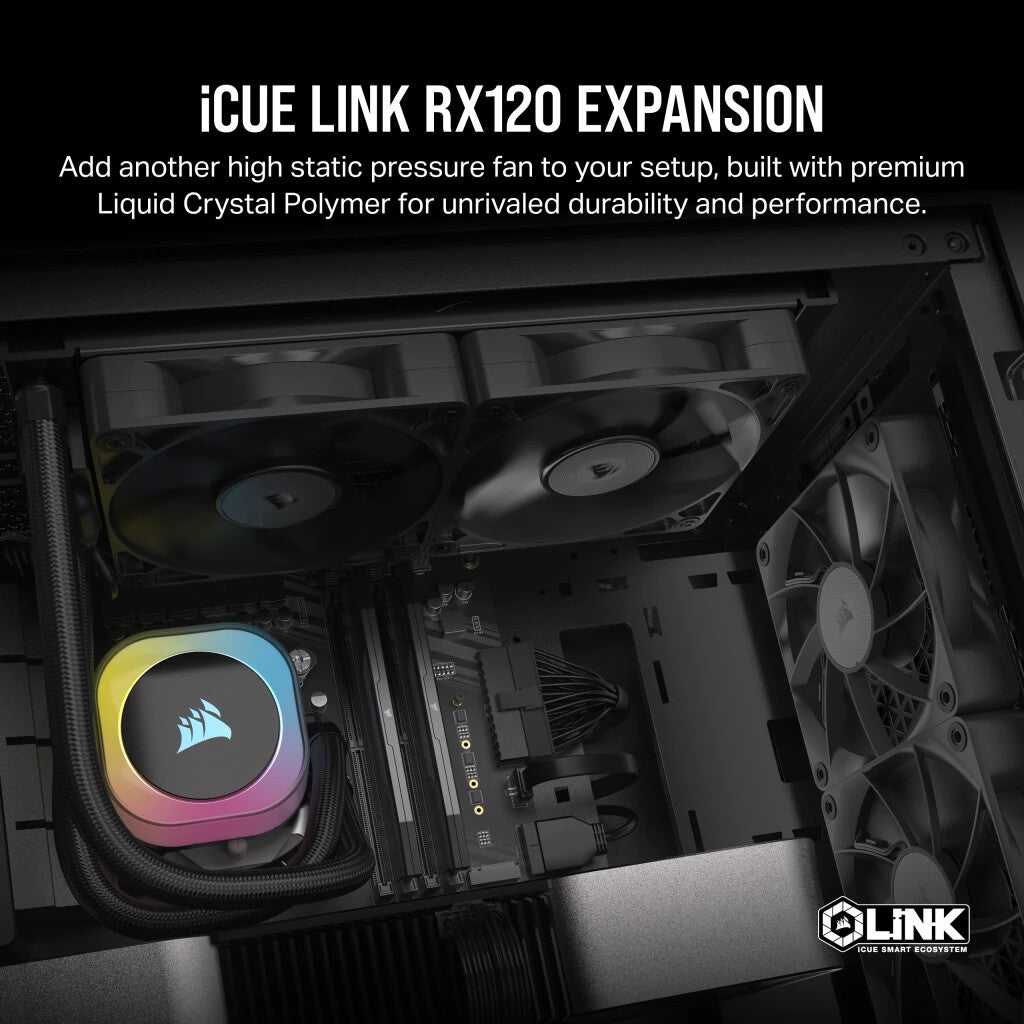 Corsair iCUE LINK RX120 - Computer Case Fan in Black - 120mm