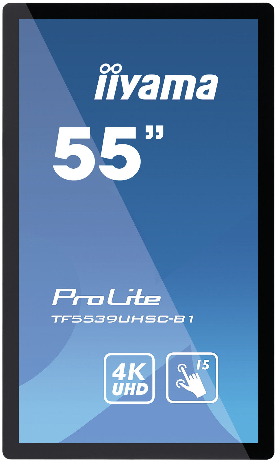 iiyama ProLite TF5539UHSC-B1AG computer monitor 139.7 cm (55&quot;) 3840 x 2160 pixels 4K Ultra HD LED Touchscreen Multi-user Black