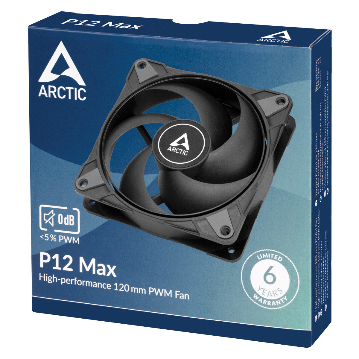 ARCTIC P12 Max - PWM Case Fan in Black - 120mm