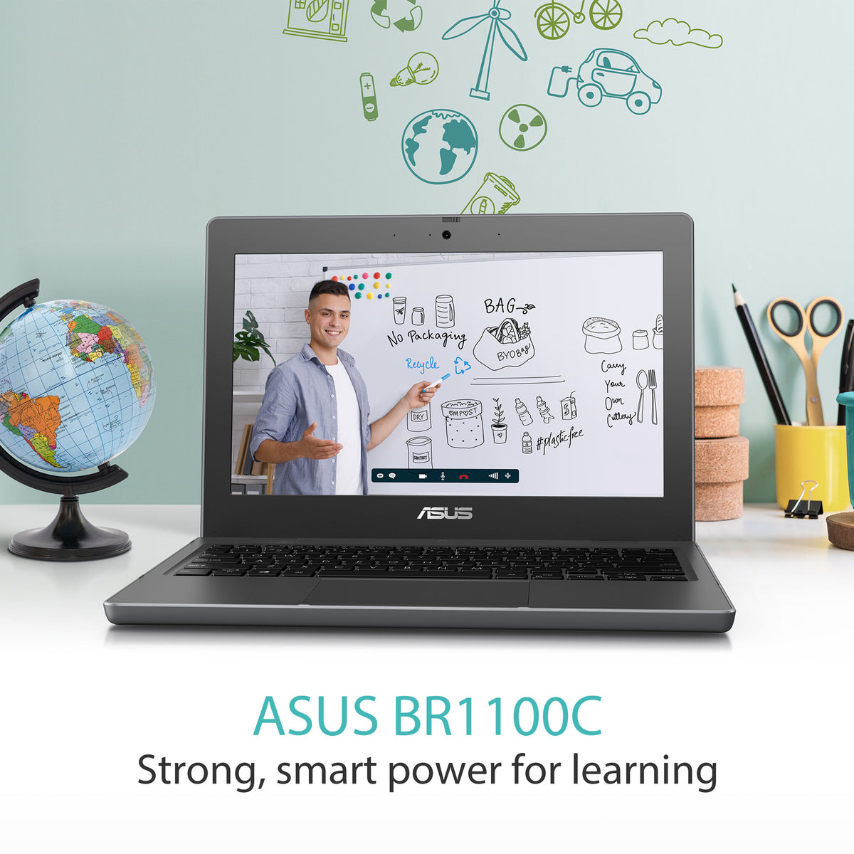 ASUS BR1100C 29.5 cm (11.6&quot;) Laptop - HD Intel® Celeron® N4500 - 4 GB DDR4-SDRAM - 128 GB eMMC - Wi-Fi 6 - Windows 11 Pro Academic - Grey