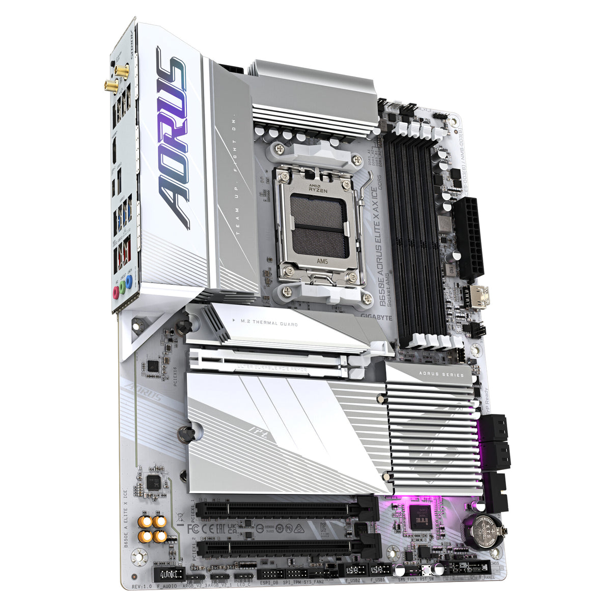 Gigabyte B650E AORUS ELITE X AX ICE ATX motherboard - AMD B650 Socket AM5