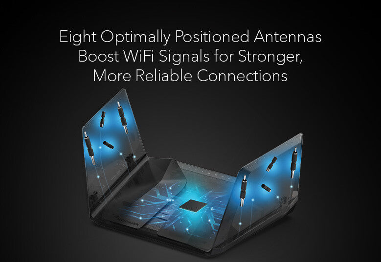 NETGEAR Nighthawk RAXE500 - Gigabit Ethernet Tri-band (2.4 GHz / 5 GHz / 6 GHz) wireless router in Black