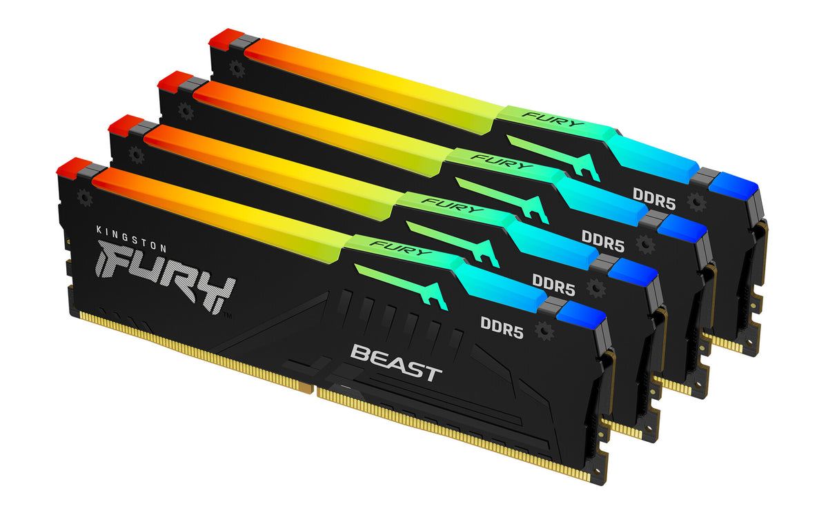 Kingston Technology FURY Beast - 128 GB 4 x 32 GB DDR5 5200 MHz memory module