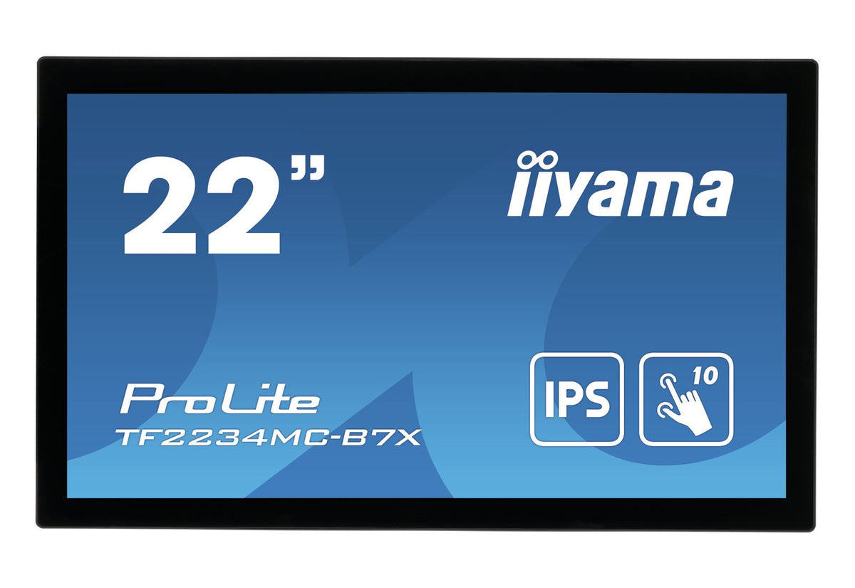 iiyama ProLite TF2234MC-B7X Computer Monitor 54.6 cm (21.5&quot;) 1920 x 1080 pixels Full HD LED Touchscreen Multi-user Black