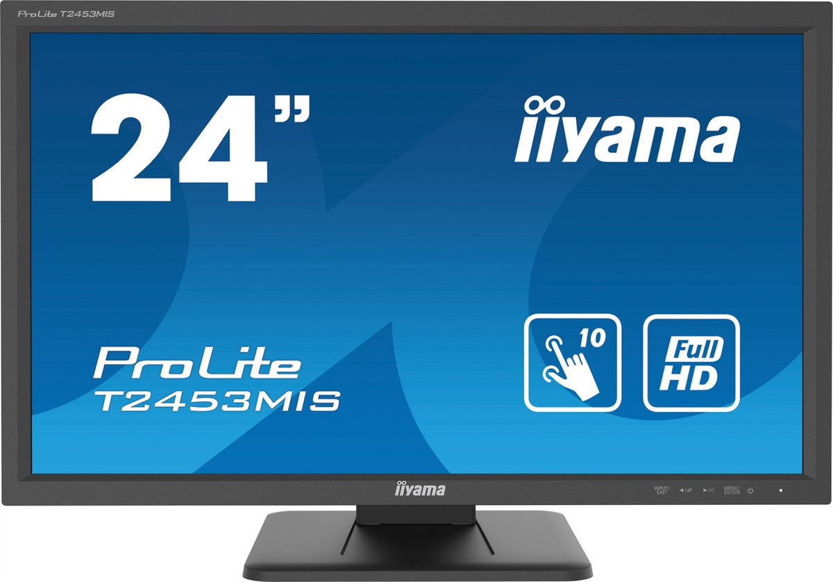 iiyama ProLite T2453MIS-B1 Computer Monitor 59.9 cm (23.6&quot;) 1920 x 1080 pixels Full HD LED Touchscreen Multi-user Black