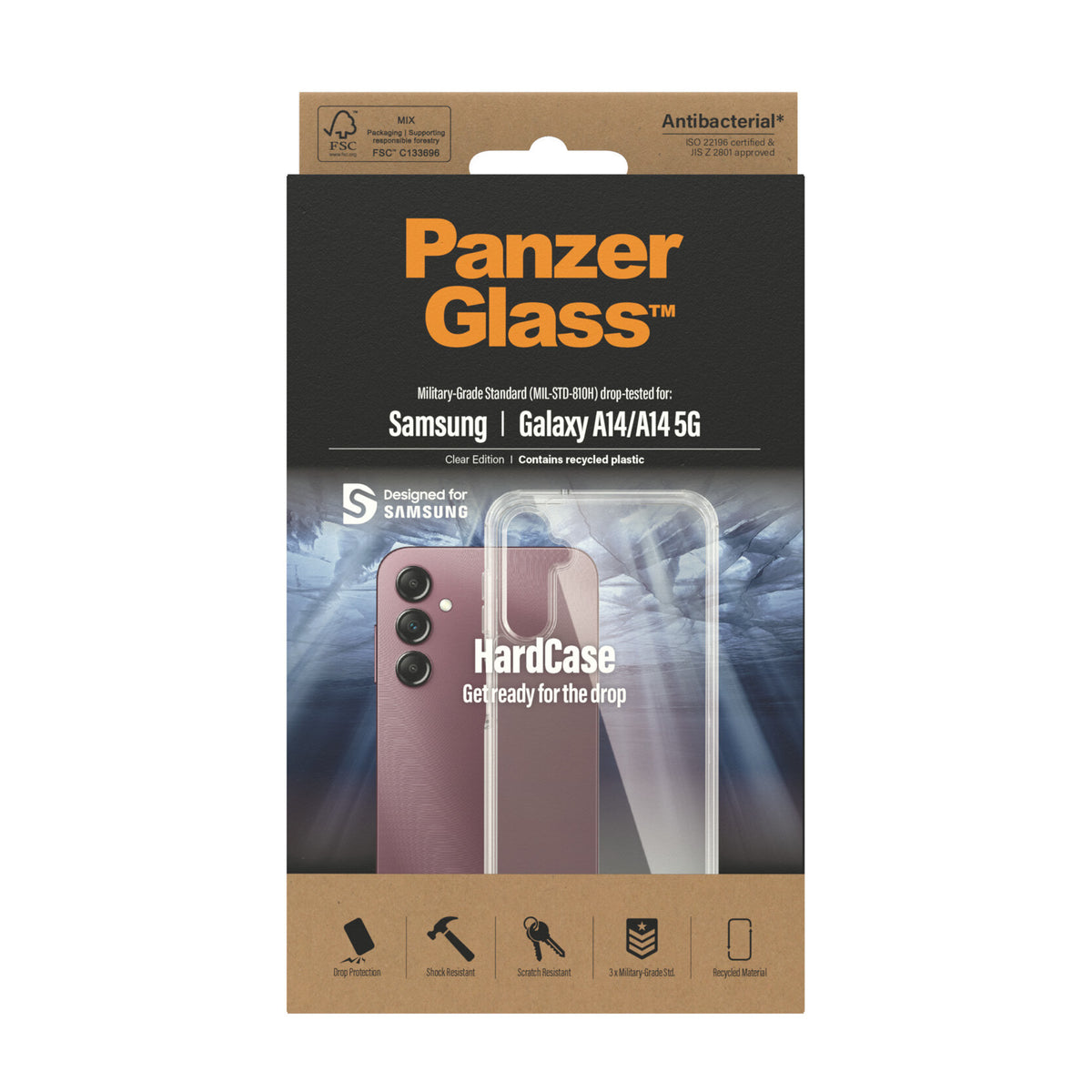 PanzerGlass ® HardCase for Galaxy A14 / A14 (5G) in Transparent