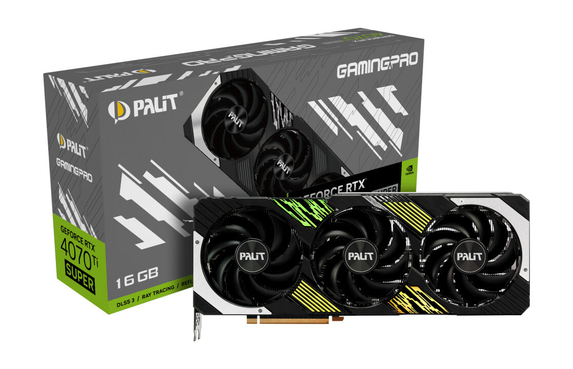 Palit GAMINGPRO - NVIDIA 16 GB GDDR6X GeForce RTX 4070 Ti SUPER graphics card