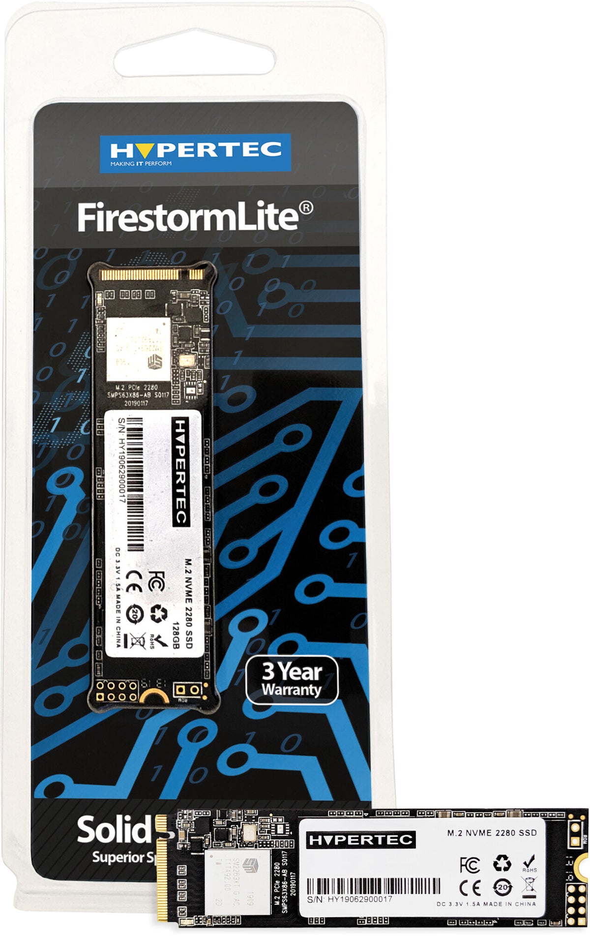 Hypertec FirestormLite - PCI Express NVMe M.2 SSD - 1 TB