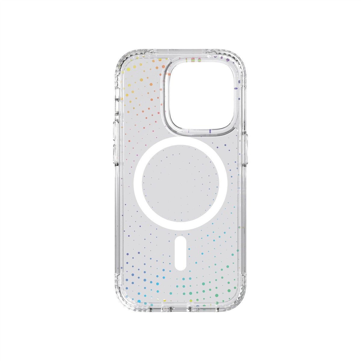 Tech21 Evo Sparkle with MagSafe for iPhone 14 Pro in Transparent