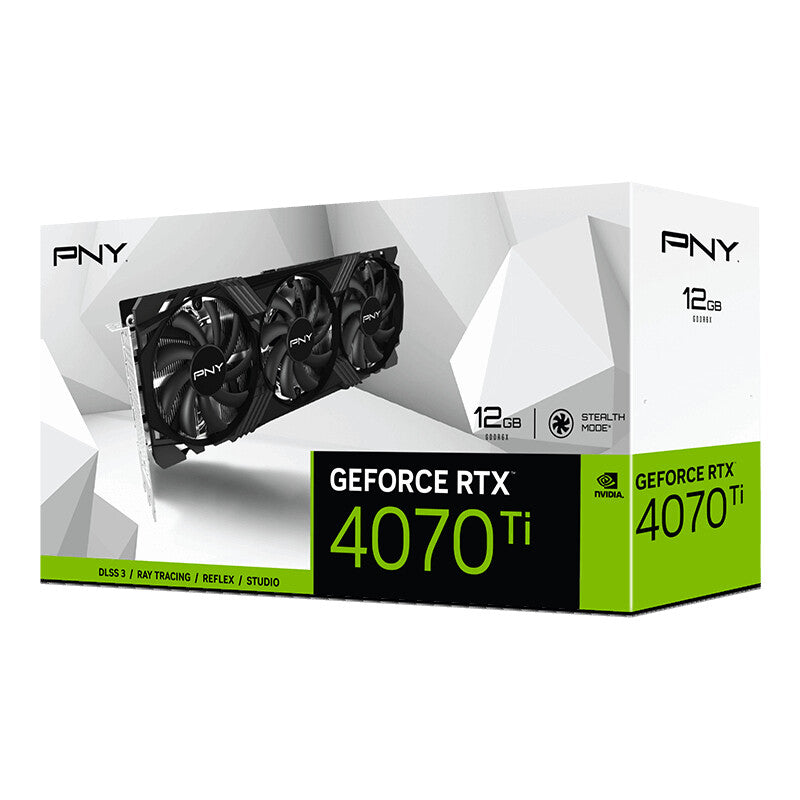 PNY VERTO Triple Fan - NVIDIA 12 GB GDDR6X GeForce RTX 4070 Ti graphics card