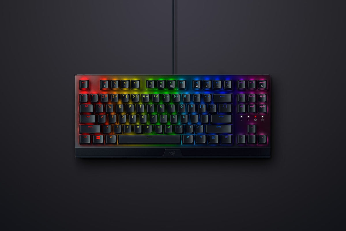 Razer Blackwidow V3 TKL - USB Wired RGB Mechanical Keyboard in Black (QWERTY UK)