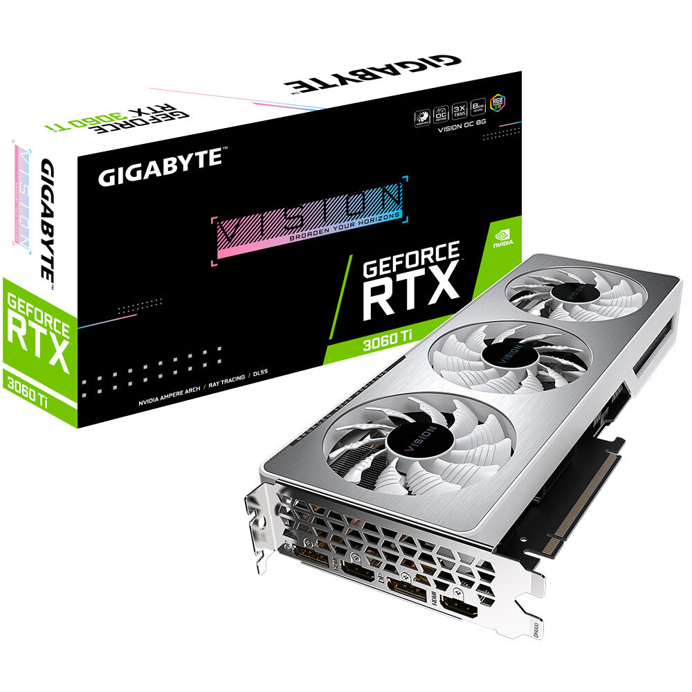 GIGABYTE VISION OC - NVIDIA 8 GB GDDR6 GeForce RTX 3060 Ti graphics card