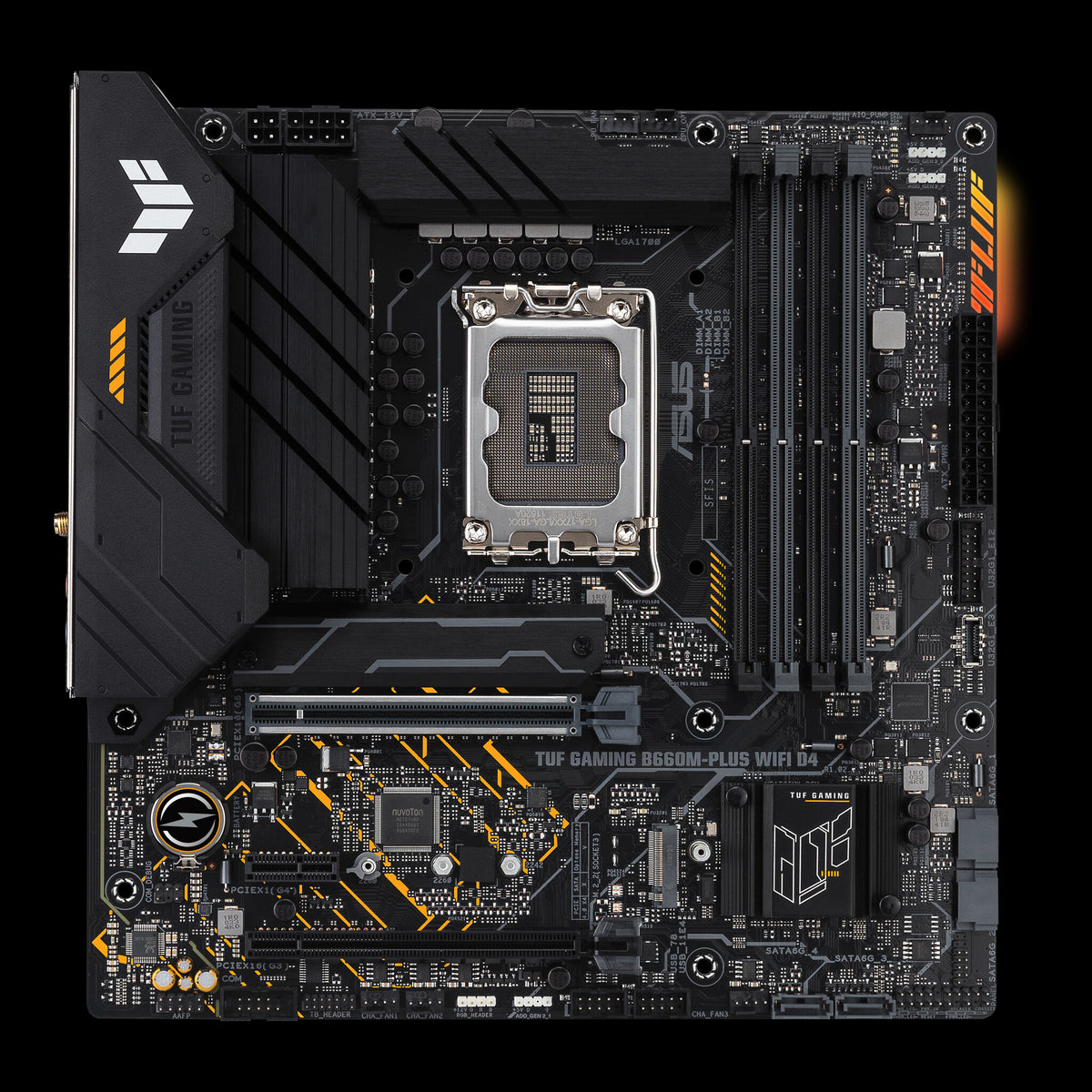 ASUS TUF GAMING B660M- PLUS WIFI D4 micro ATX motherboard - Intel B660 LGA 1700