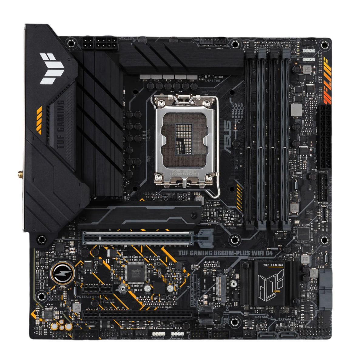 ASUS TUF GAMING B660M- PLUS WIFI D4 micro ATX motherboard - Intel B660 LGA 1700