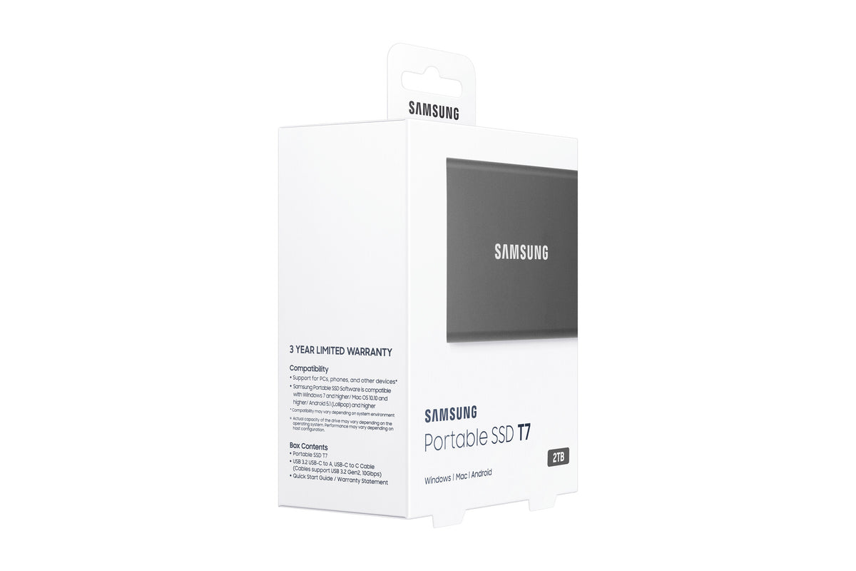 Samsung Portable SSD T7 in Grey - 2 TB