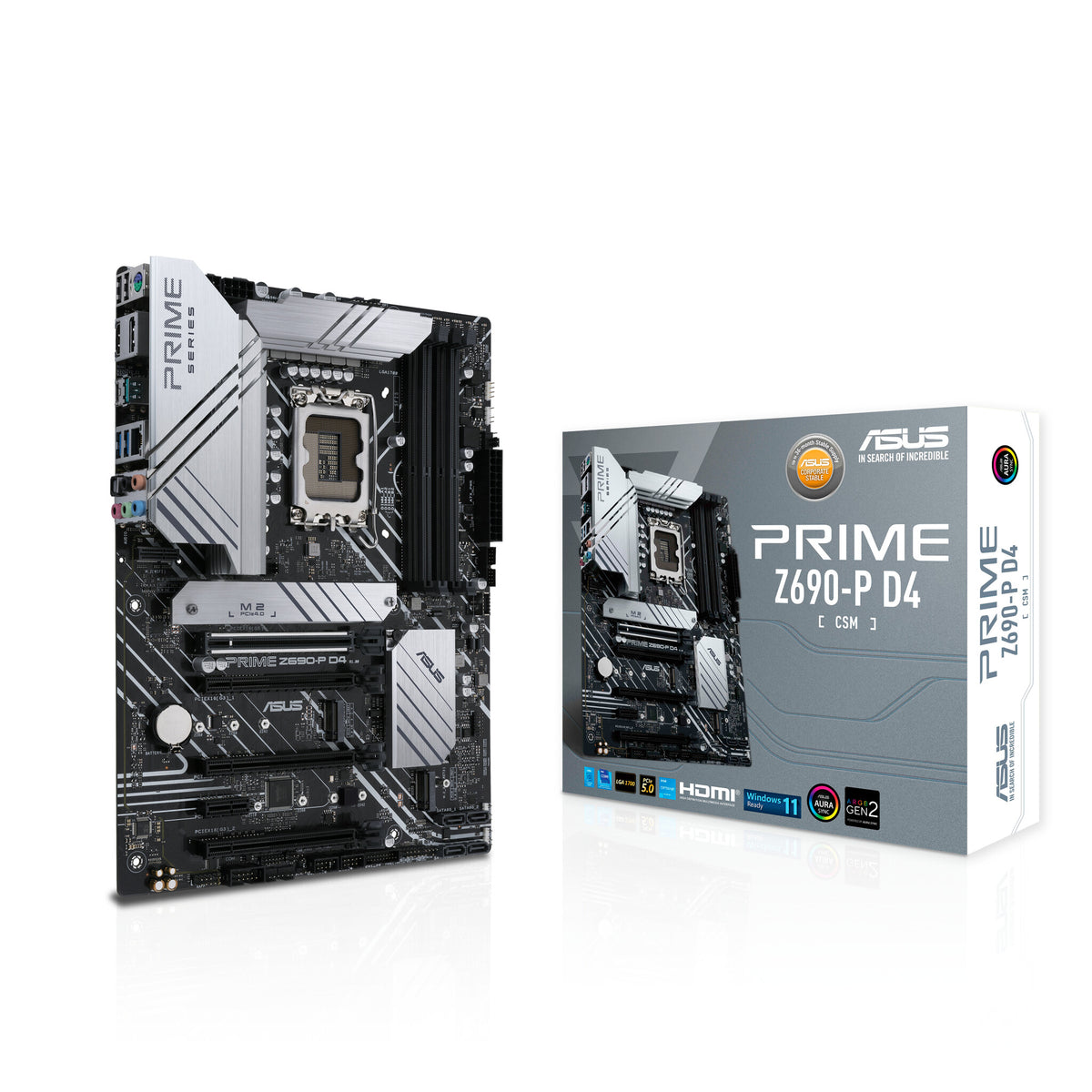 ASUS PRIME Z690-P D4-CSM ATX motherboard - Intel Z690 LGA 1700