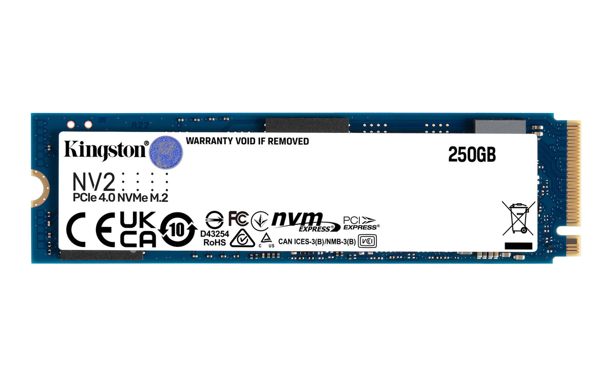 Kingston Technology NV2 - 2280 PCIe 4.0 NVMe M.2 SSD - 250 GB