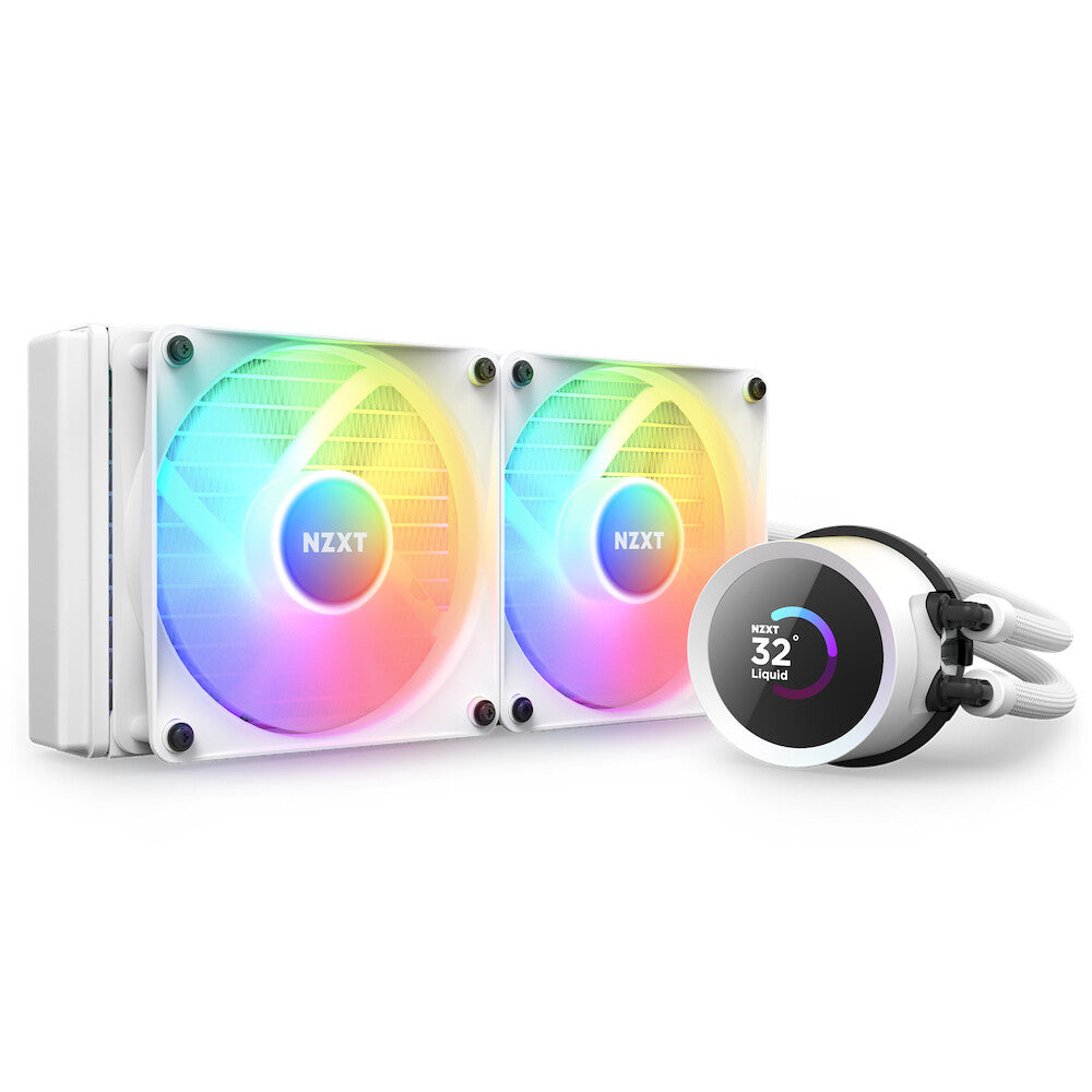 NZXT Kraken 240 RGB - All-in-one Liquid Processor Cooler in White - 240mm