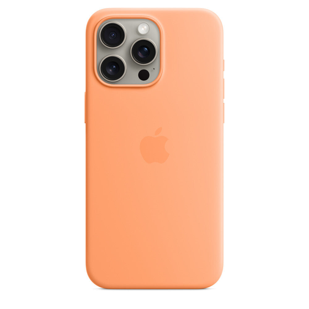 Apple mobile phone case with MagSafe for iPhone 15 Pro Max in Orange Sorbet