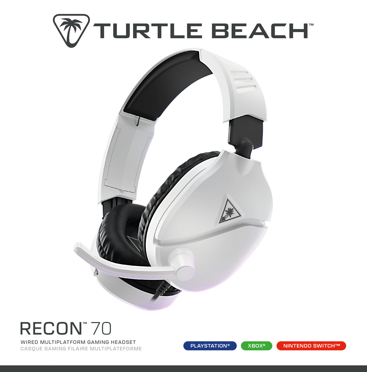 Turtle Beach Recon 70 - Wired Gaming Headset for PS4 / PS5  in White