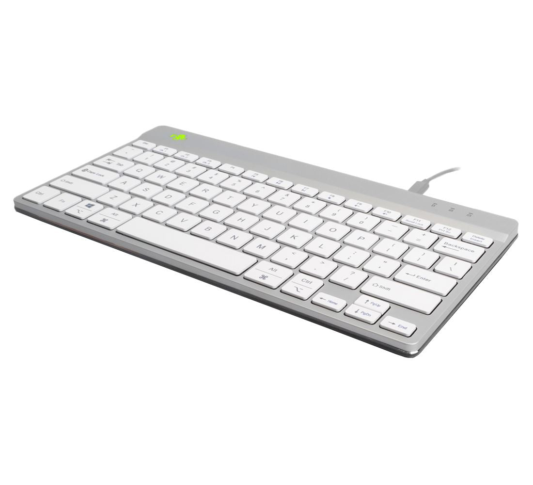 R-Go Tools Compact Break R-Go keyboard QWERTY (UK), wired, white