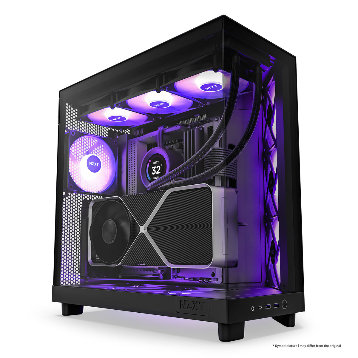 NZXT H6 Flow RGB - ATX Mid Tower Case in Black