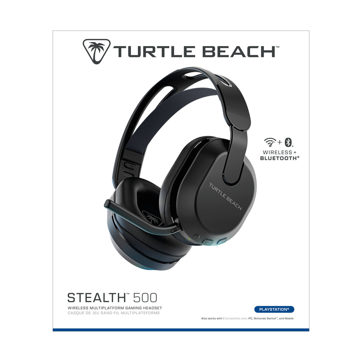 Turtle Beach Stealth 500 - Wireless Bluetooth Gaming Headset for PS4 / PS5 in Black