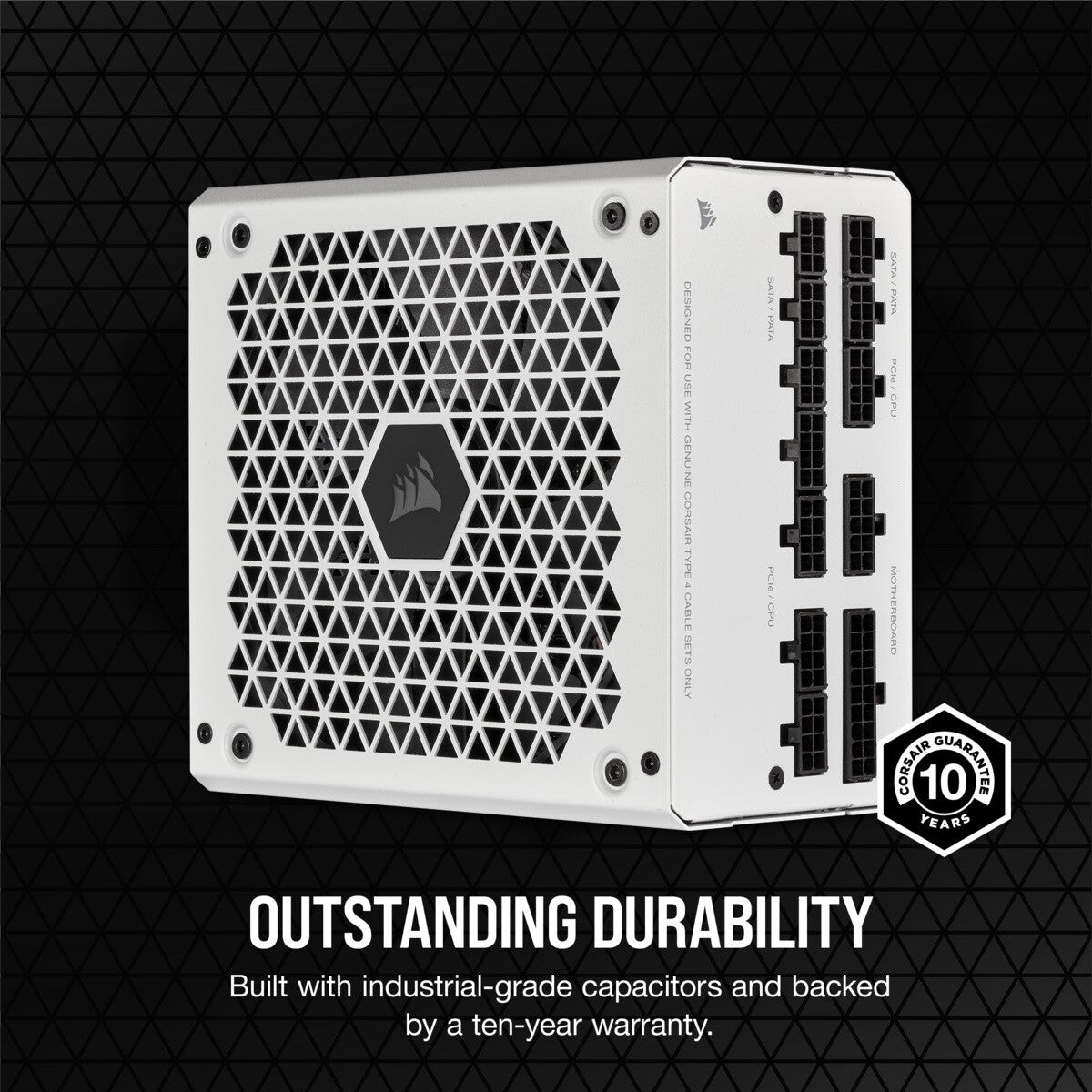 Corsair RM850 - 850W 80+ Gold Fully Modular Power Supply Unit in White