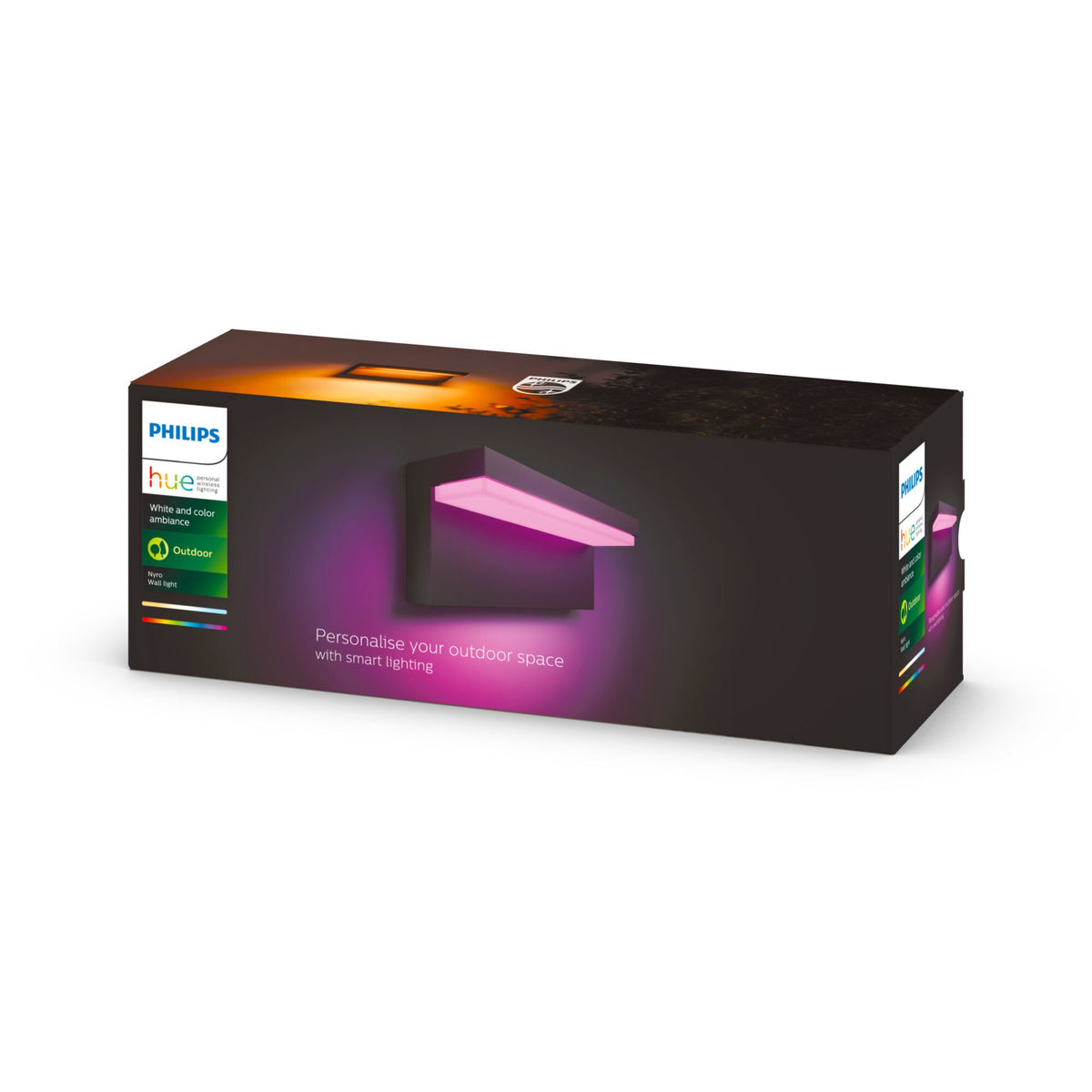 Philips Hue Nyro Outdoor wall light - White and colour ambiance