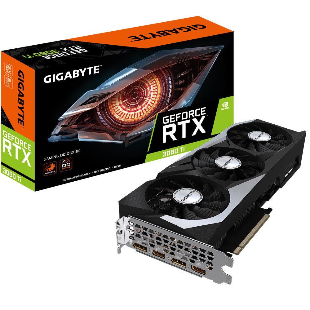 Gigabyte GAMING OC D6X 8G - NVIDIA 8 GB GDDR6X GeForce RTX 3060 Ti graphics card