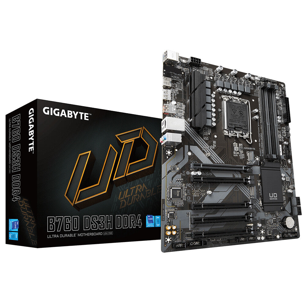 Gigabyte B760 DS3H DDR4 ATX motherboard - Intel B760 LGA 1700