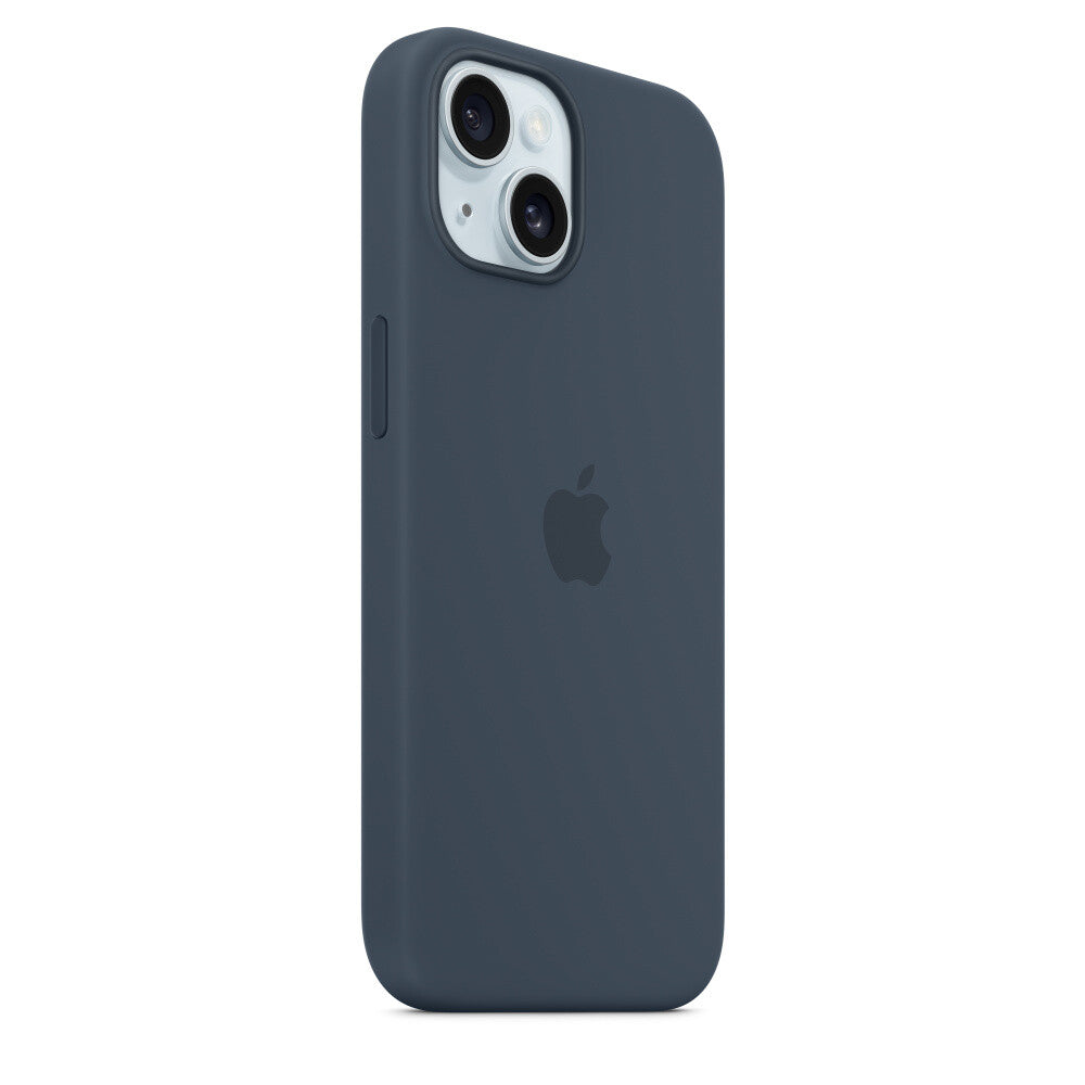 Apple iPhone 15 Silicone Case with MagSafe in Navy