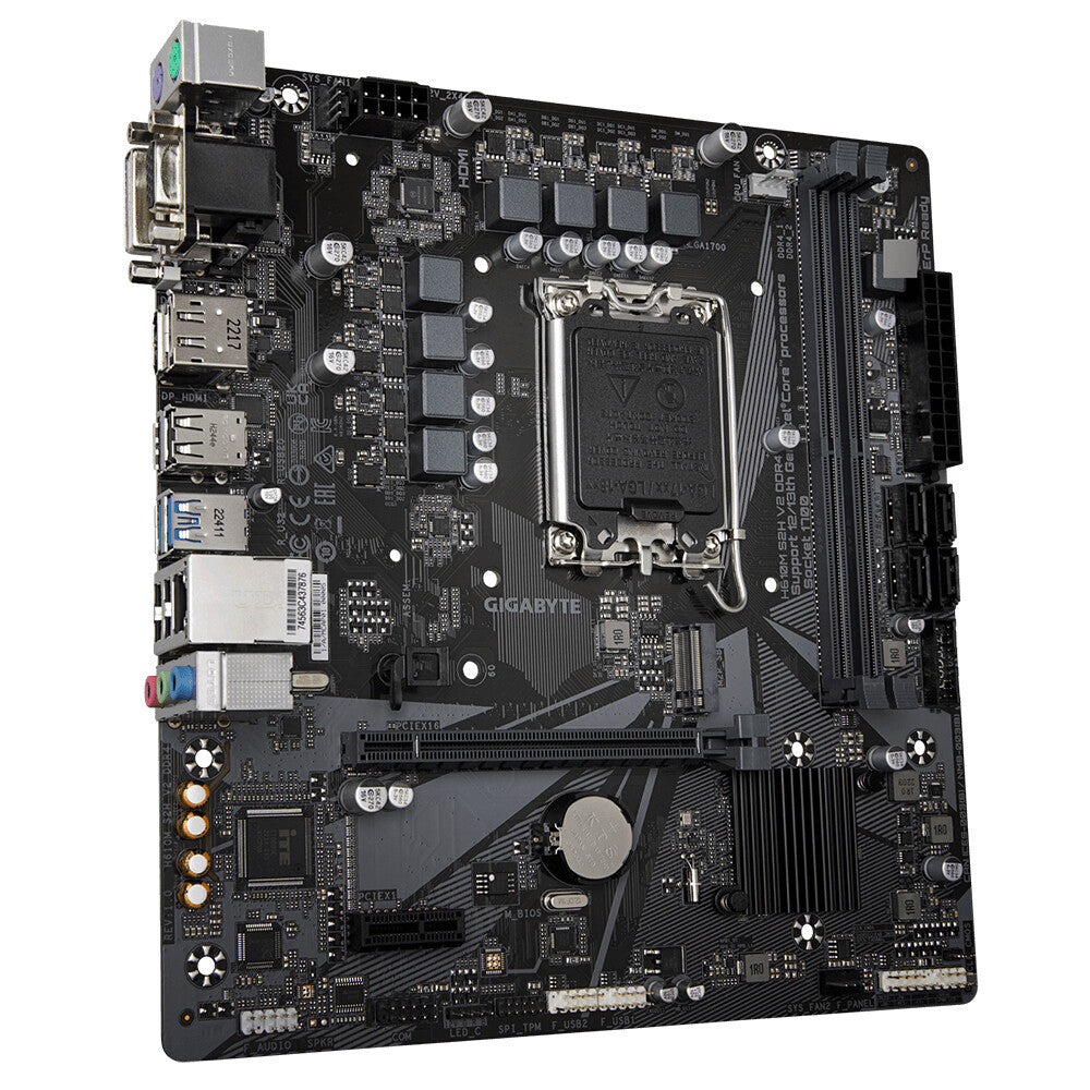 Gigabyte H610M S2H V2 DDR4 (rev. 1.0) micro ATX motherboard - Intel H610 Express LGA 1700