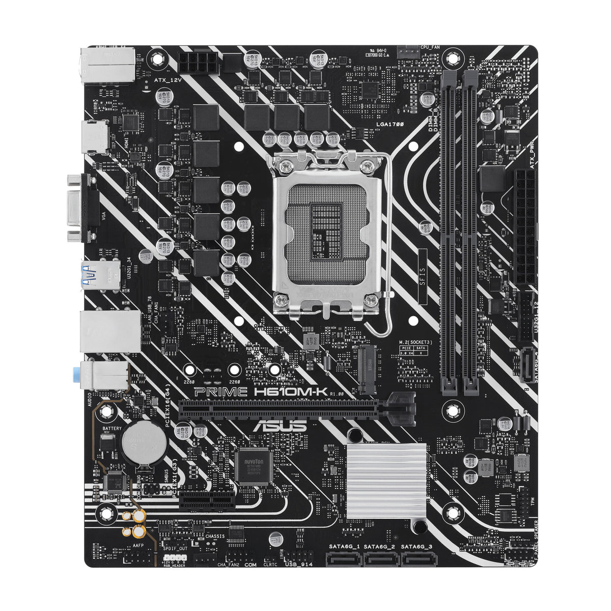 ASUS Prime H610M-K micro ATX motherboard - Intel H610 LGA 1700