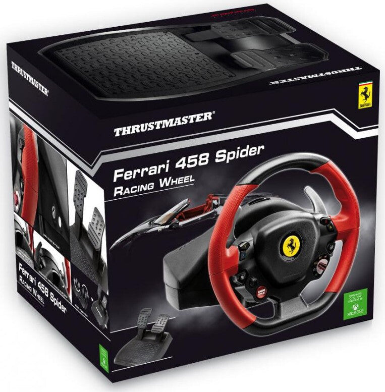 Thrustmaster Ferrari 458 Spider - Wired USB Steering wheel + Pedals for PC / Xbox Series X|S