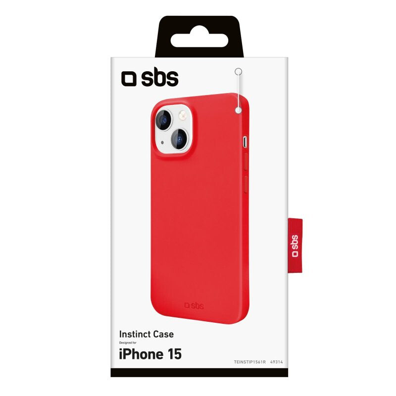 SBS Instinct mobile phone case for Iphone 15 in Red