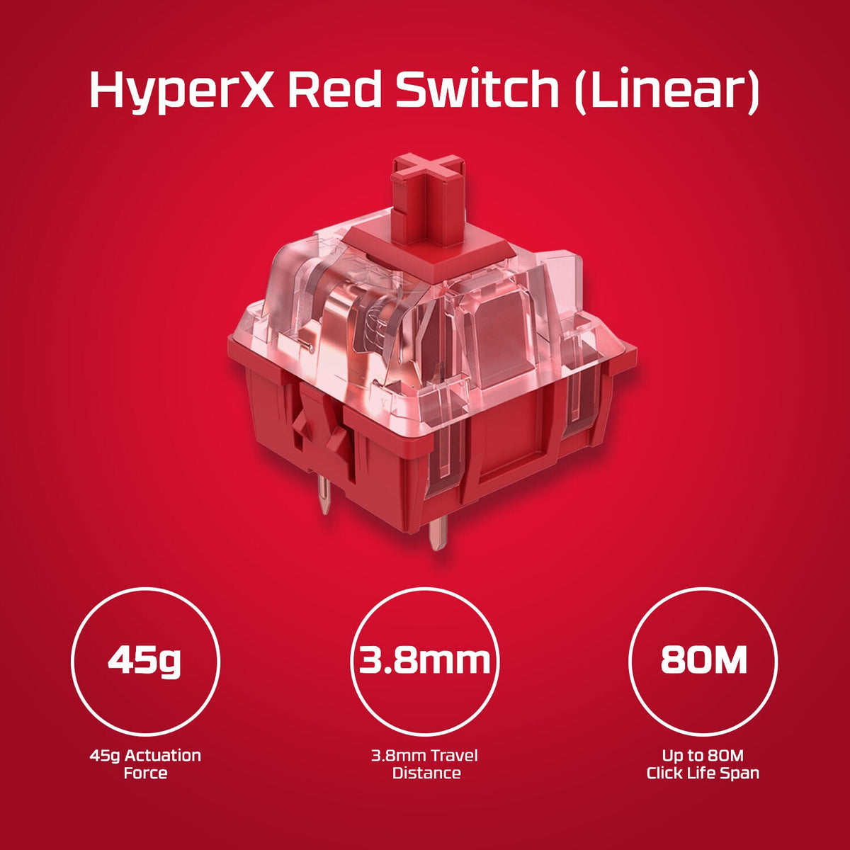 HyperX Alloy Origins - HX Red Switch Mechanical Gaming Keyboard