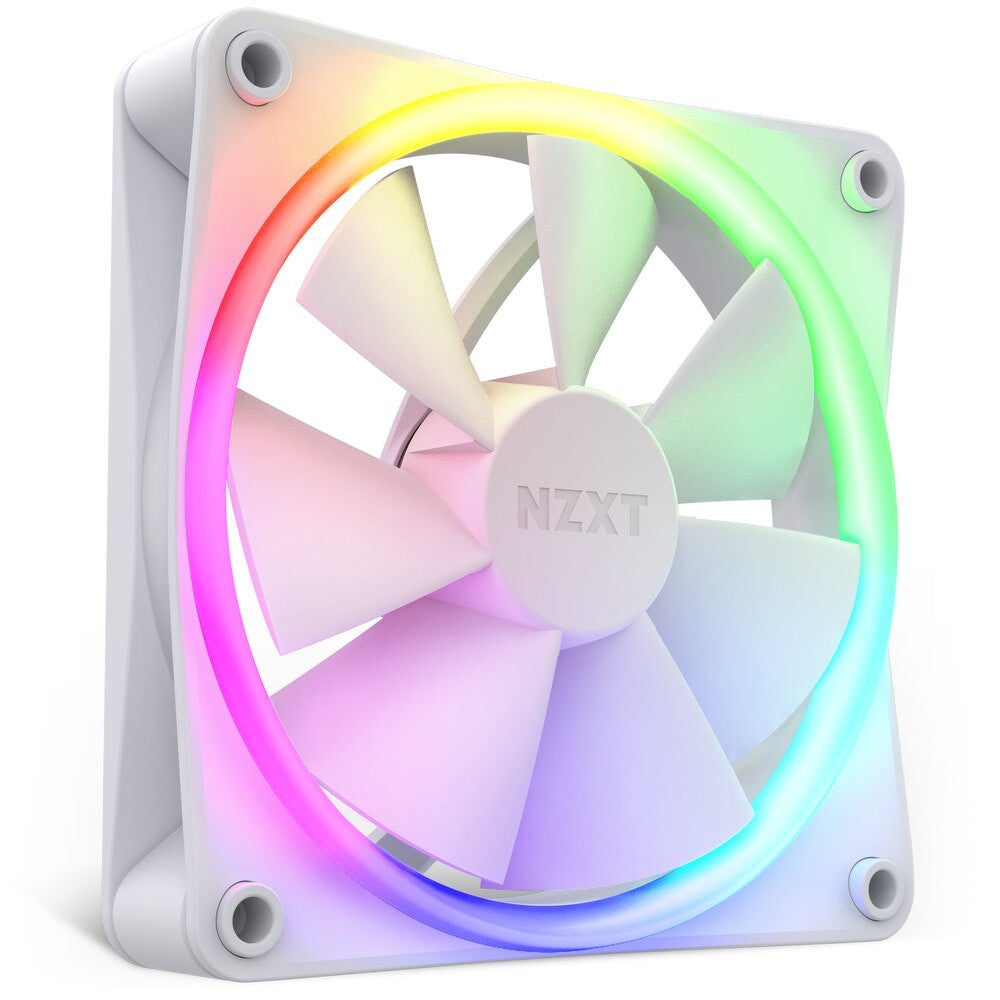 NZXT F120 RGB - Computer Case Fan in White - 120mm