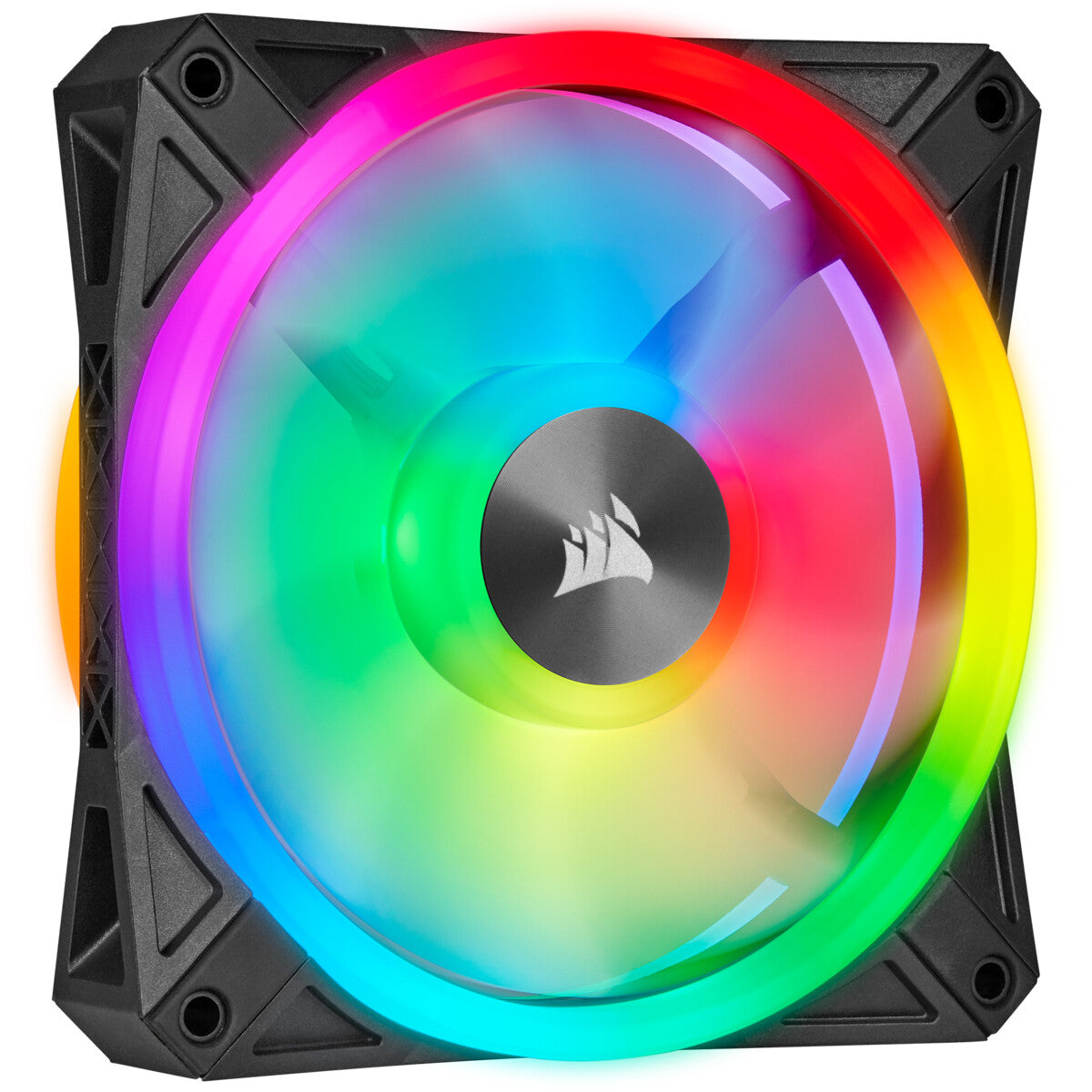 Corsair iCUE QL120 RGB - Computer Case Fan in Black / White - 120mm (Pack of 3)