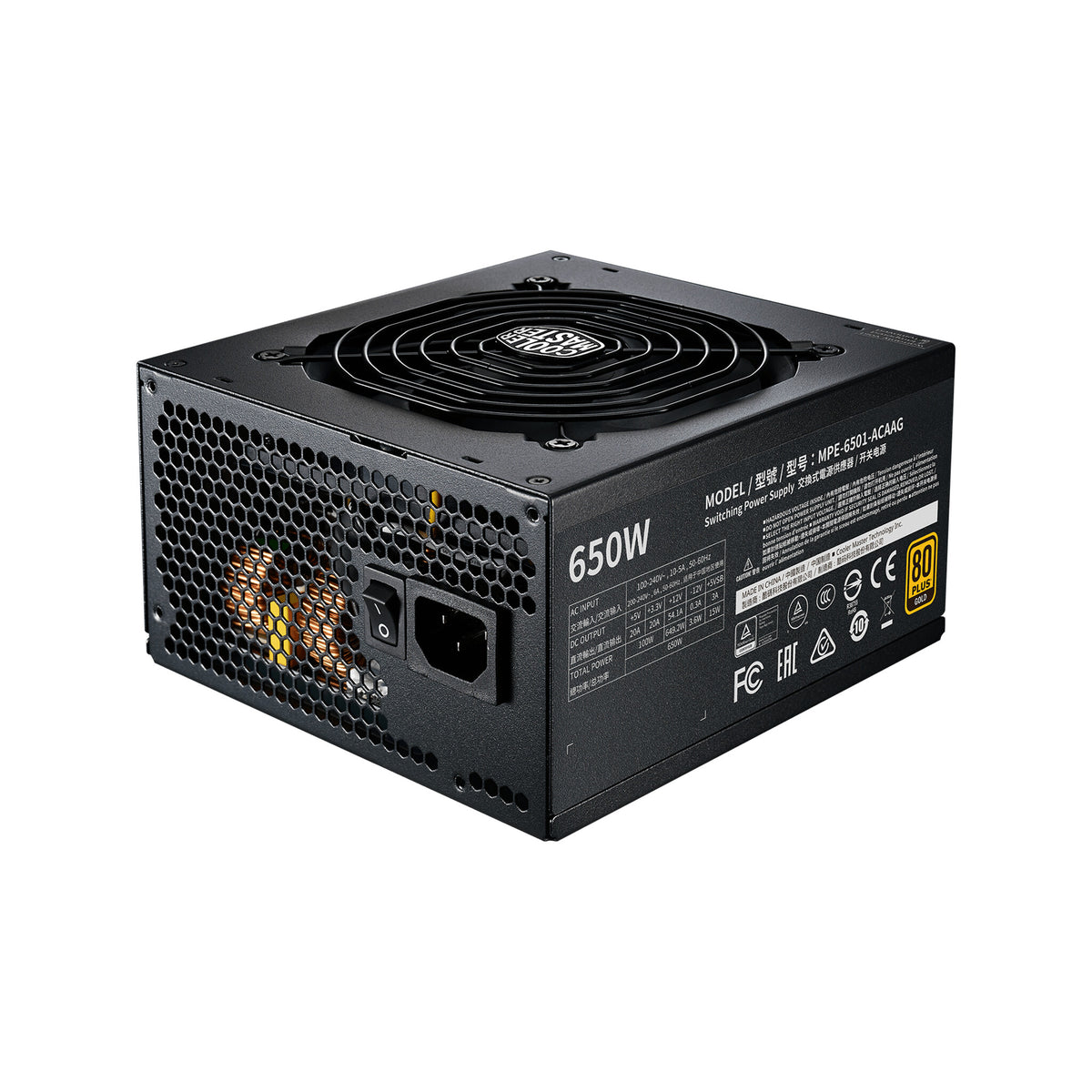 Cooler Master MWE V2 - 650 W 80+ Gold Fully Modular Power Supply Unit